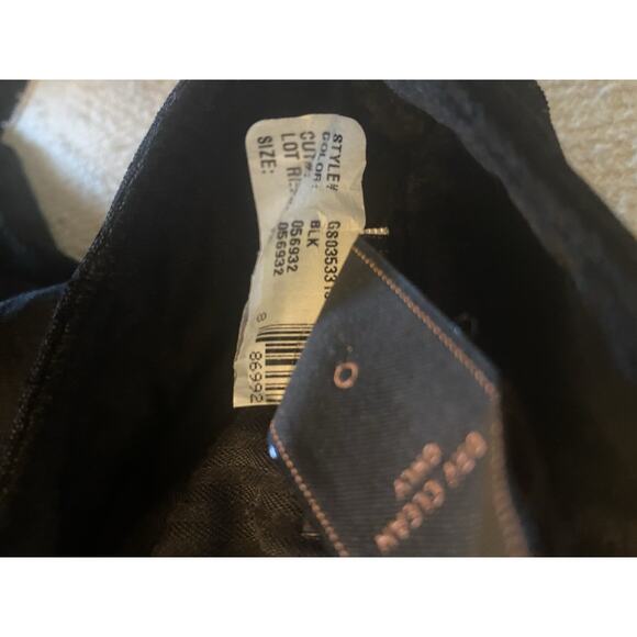 Jen7 by 7 for All Mankind Women's Velvet Skinny Jeans Black Size 12 Holidays - Picture 5 of 6